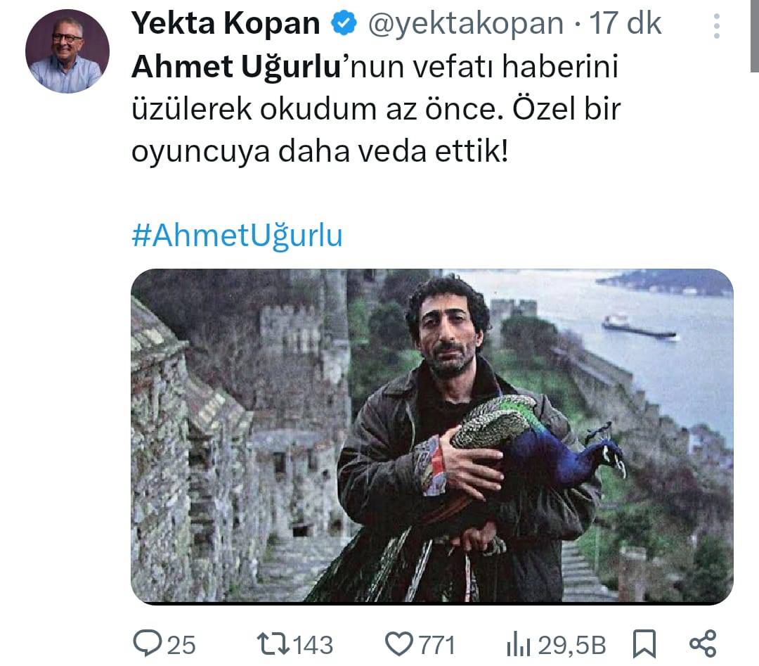 1761005097 489 Bir Yildiz Daha Kaydi Basarili Oyuncu Ahmet Ugurlu Hayatini Kaybetti