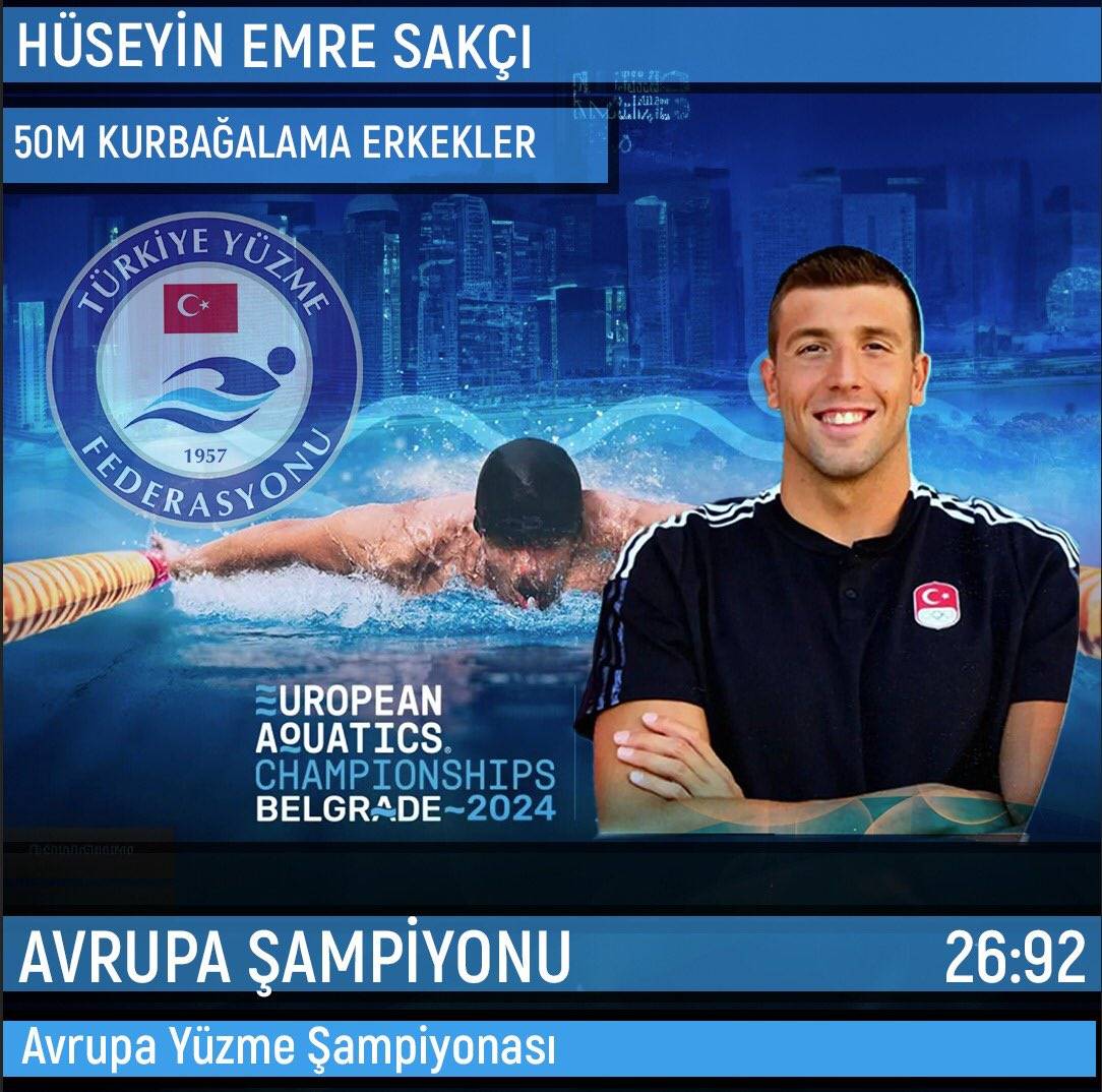 Milli Yuzucu Emre Sakci Altin Madalya Kazandi